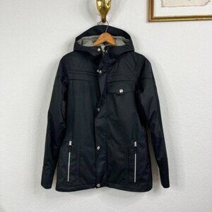 Burton Document Ski Snowboarding Jacket Hooded Winter Hiking Striped